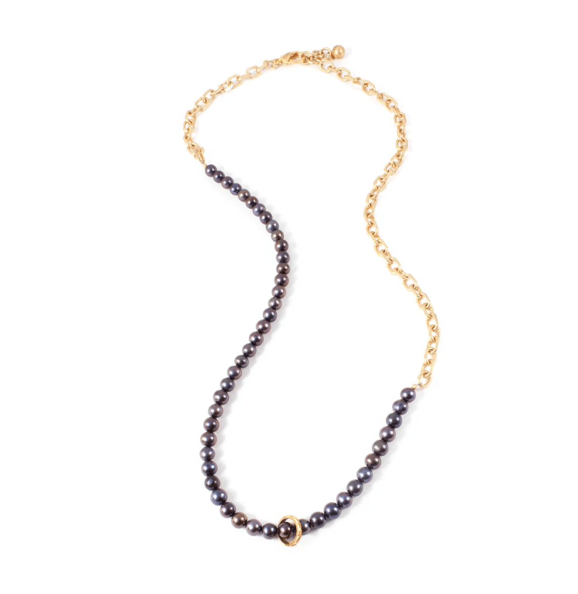 Plaza Peacock Pearl Necklace Base - Detour Boutiques