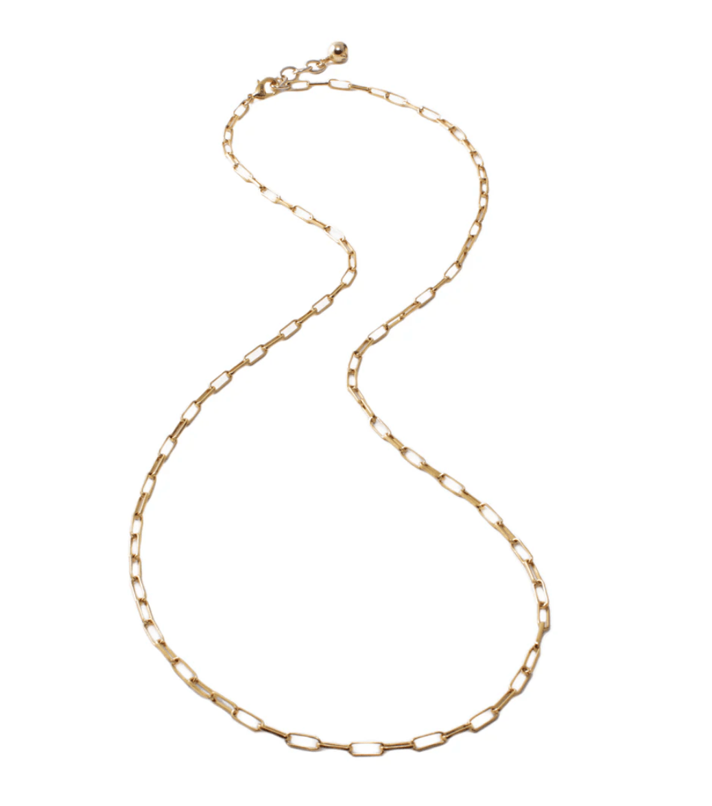 Plaza Rectangle Long Link Necklace Base - Detour Boutiques