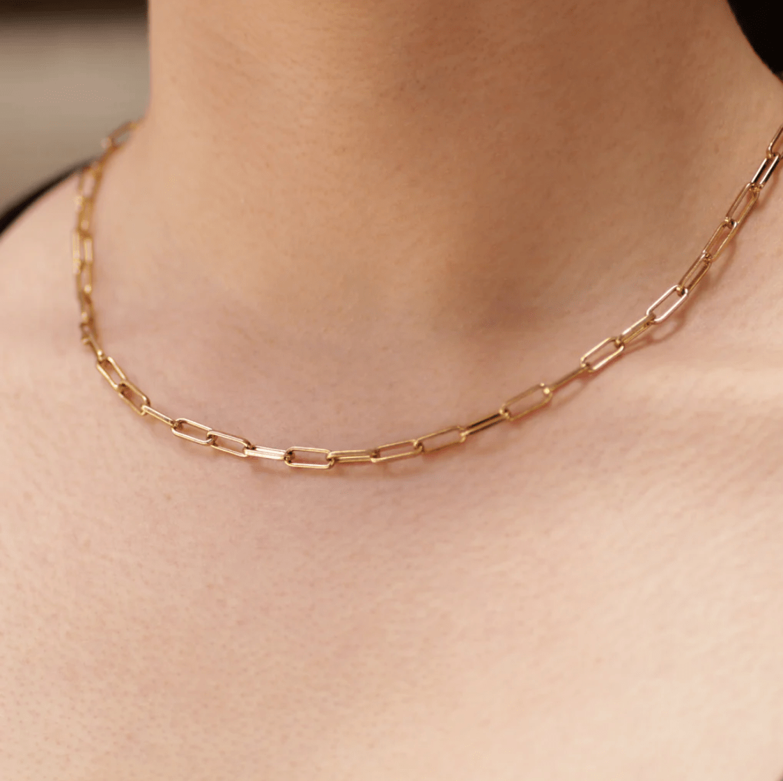 Plaza Rectangle Short Link Necklace Base - Detour Boutiques