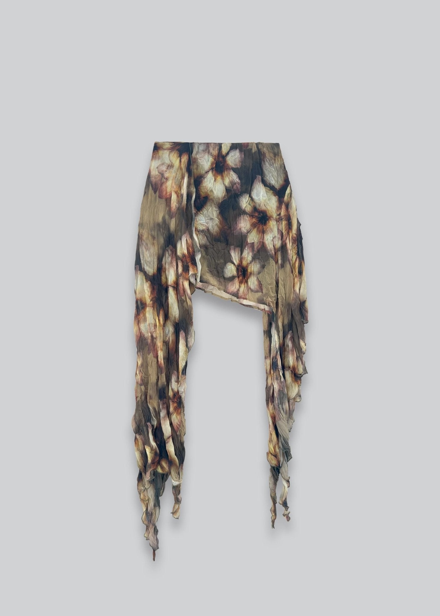 Printed Asymmetric Skirt - Detour Boutiques