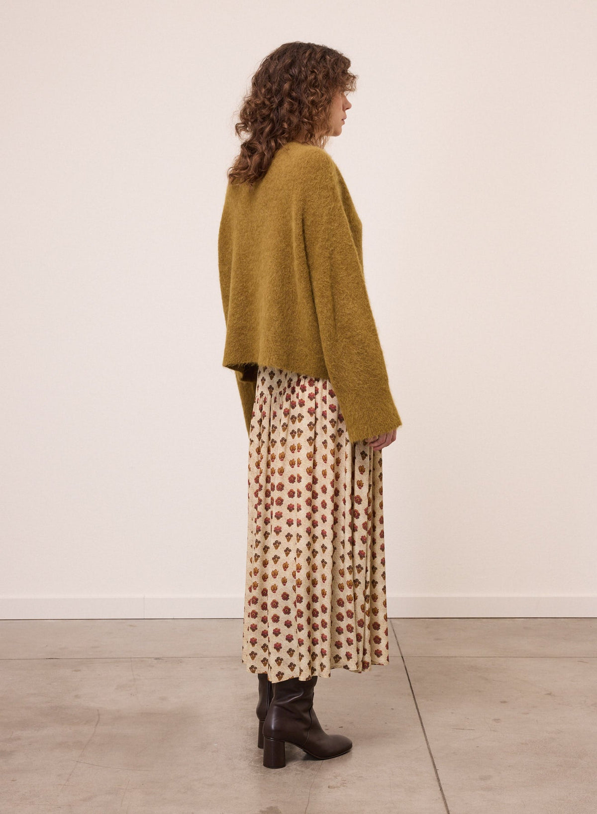 Printed Midi Skirt - Detour Boutiques