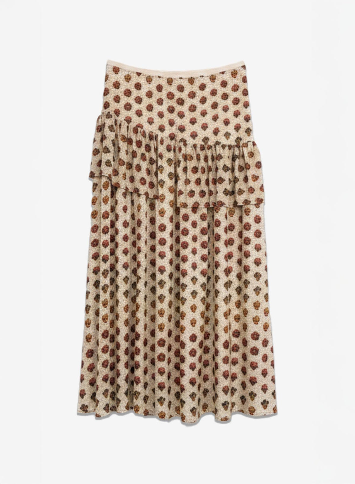 Printed Midi Skirt - Detour Boutiques
