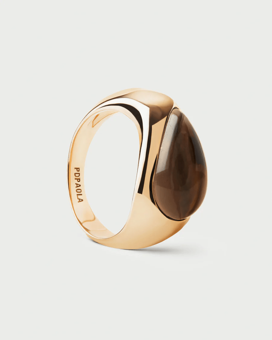 Quartz Luna Stamp ring - Detour Boutiques