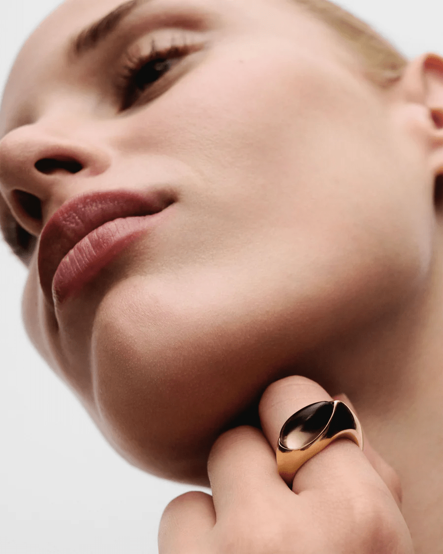 Quartz Luna Stamp ring - Detour Boutiques