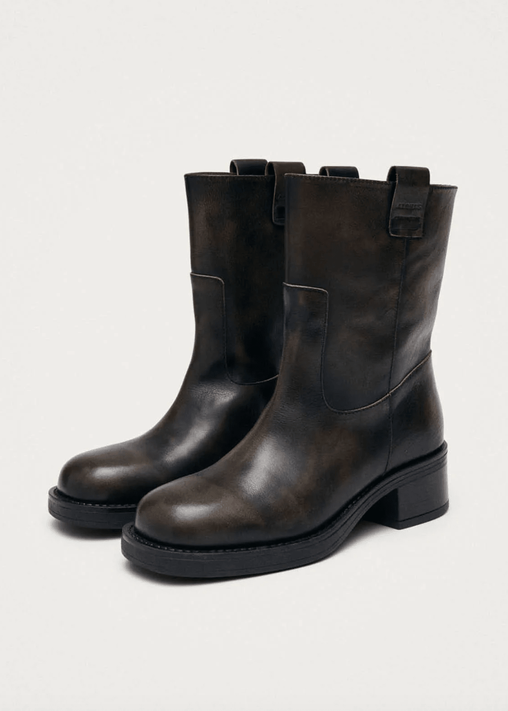 Rajan Brushed Brown Leather Boots - Detour Boutiques