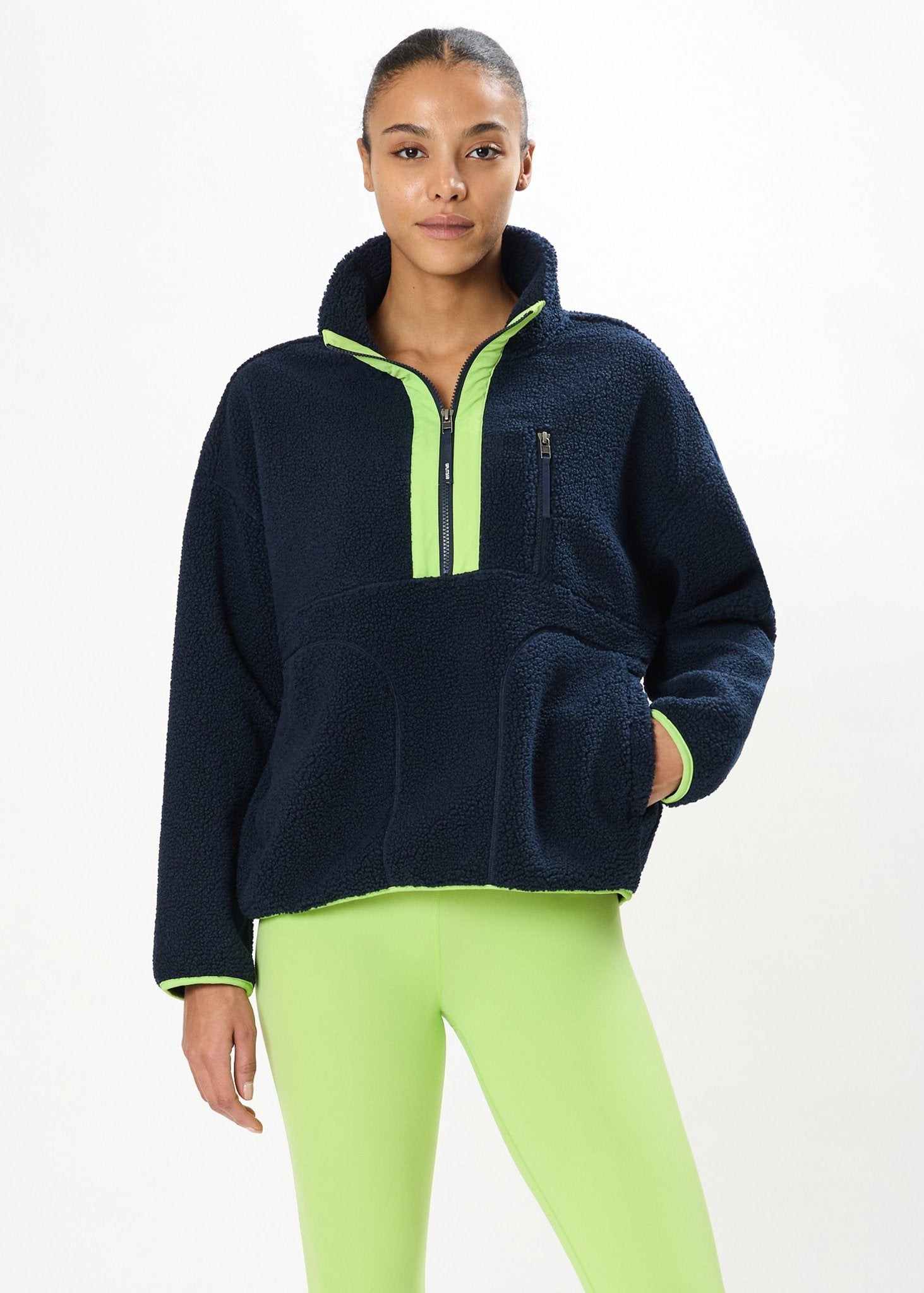 Reese Sherpa Half Zip Pullover - Detour Boutiques