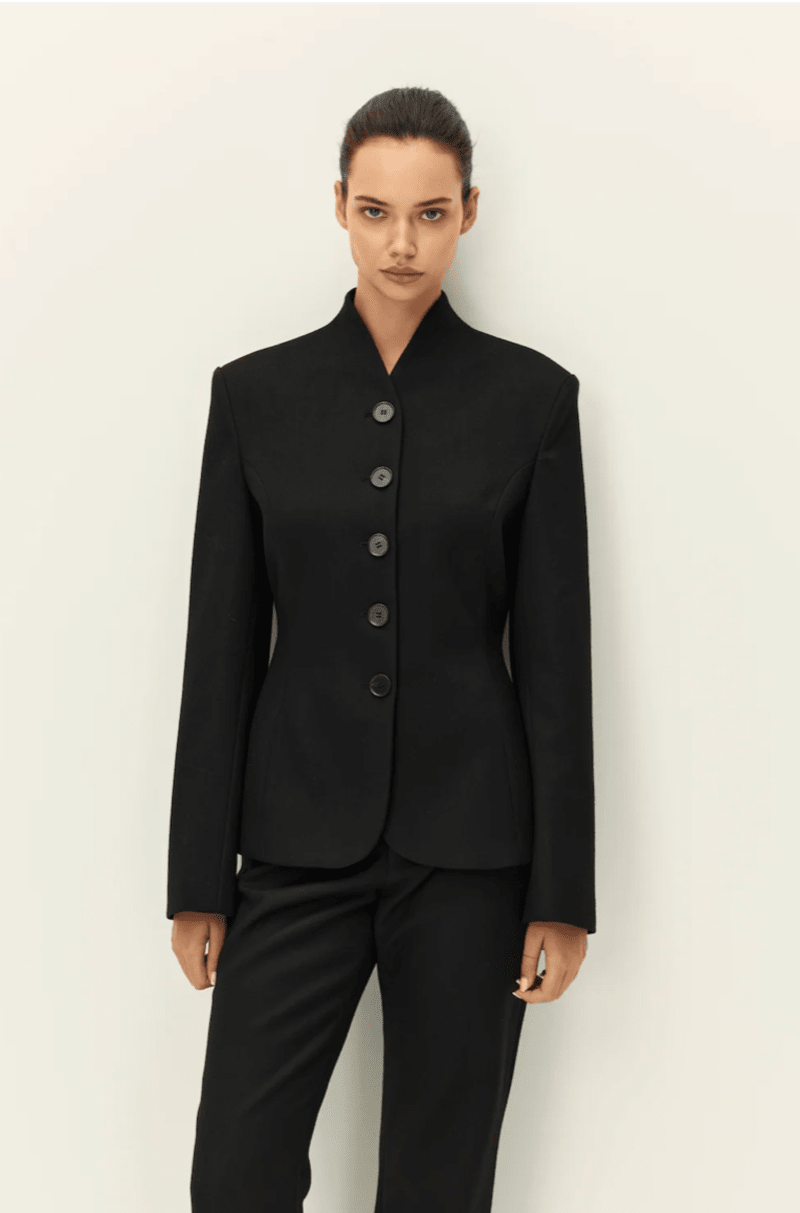 Rhea Button Blazer - Detour Boutiques