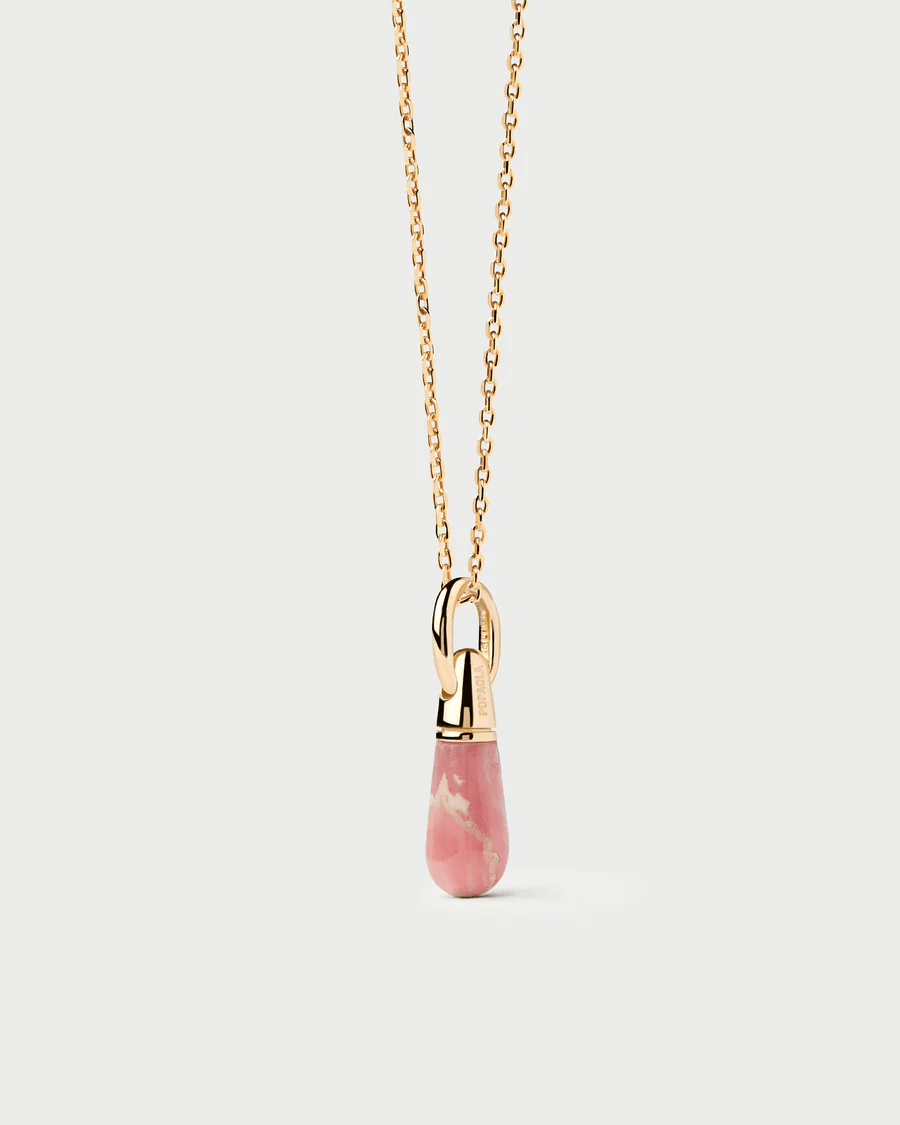 Rhodochrosite Drop Pendant - Detour Boutiques