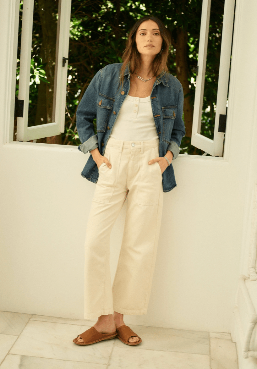 River Pant in Recycled Cotton - Detour Boutiques