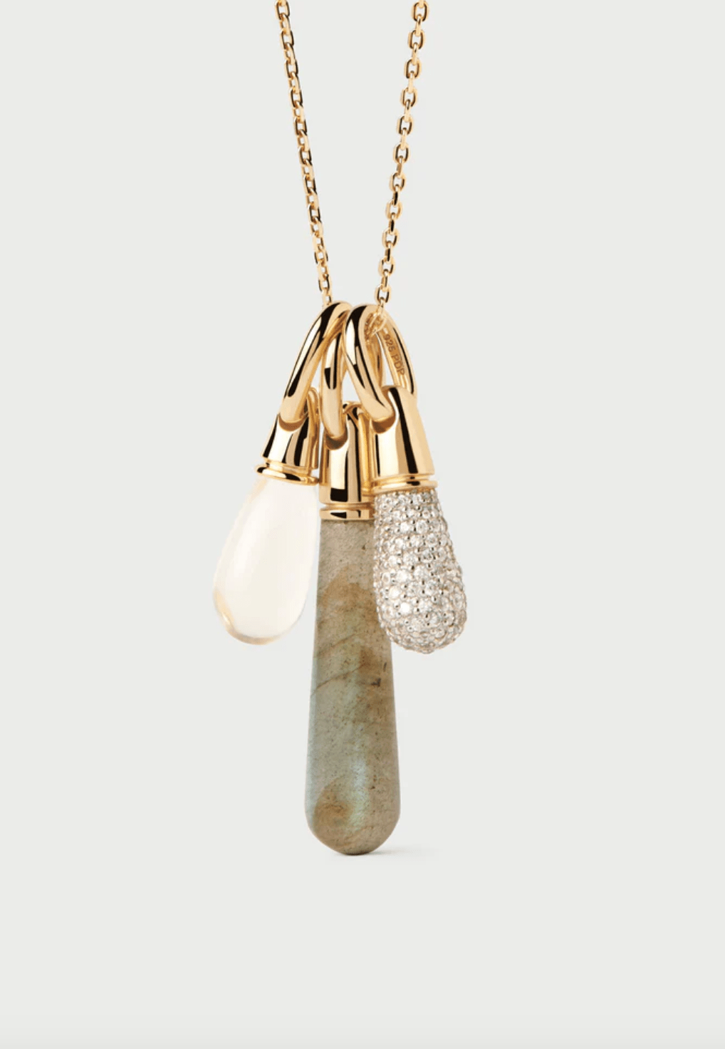Rock Crystal Drop Pendant - Detour Boutiques