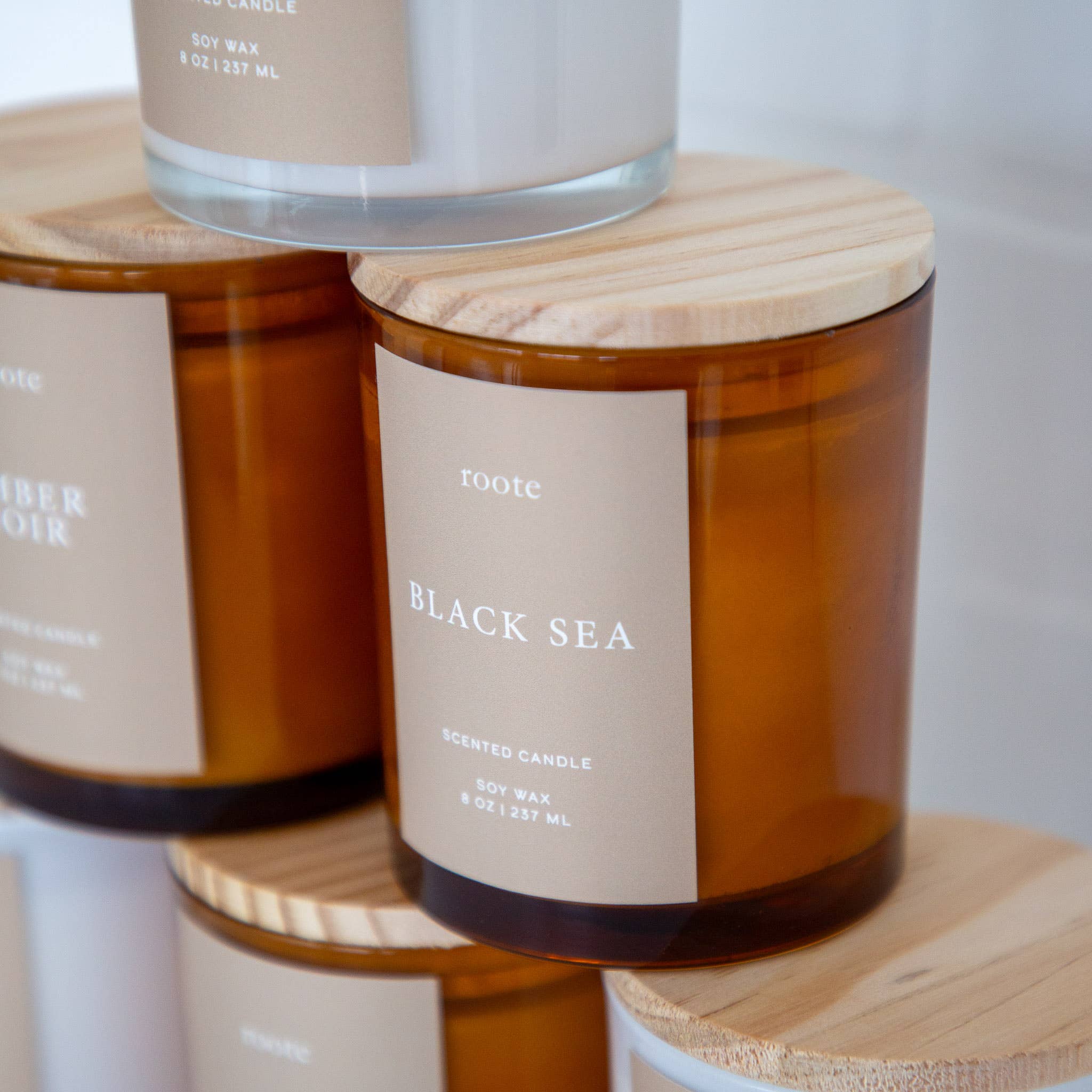 roote - Black Sea Scented Soy Candle - Detour Boutiques