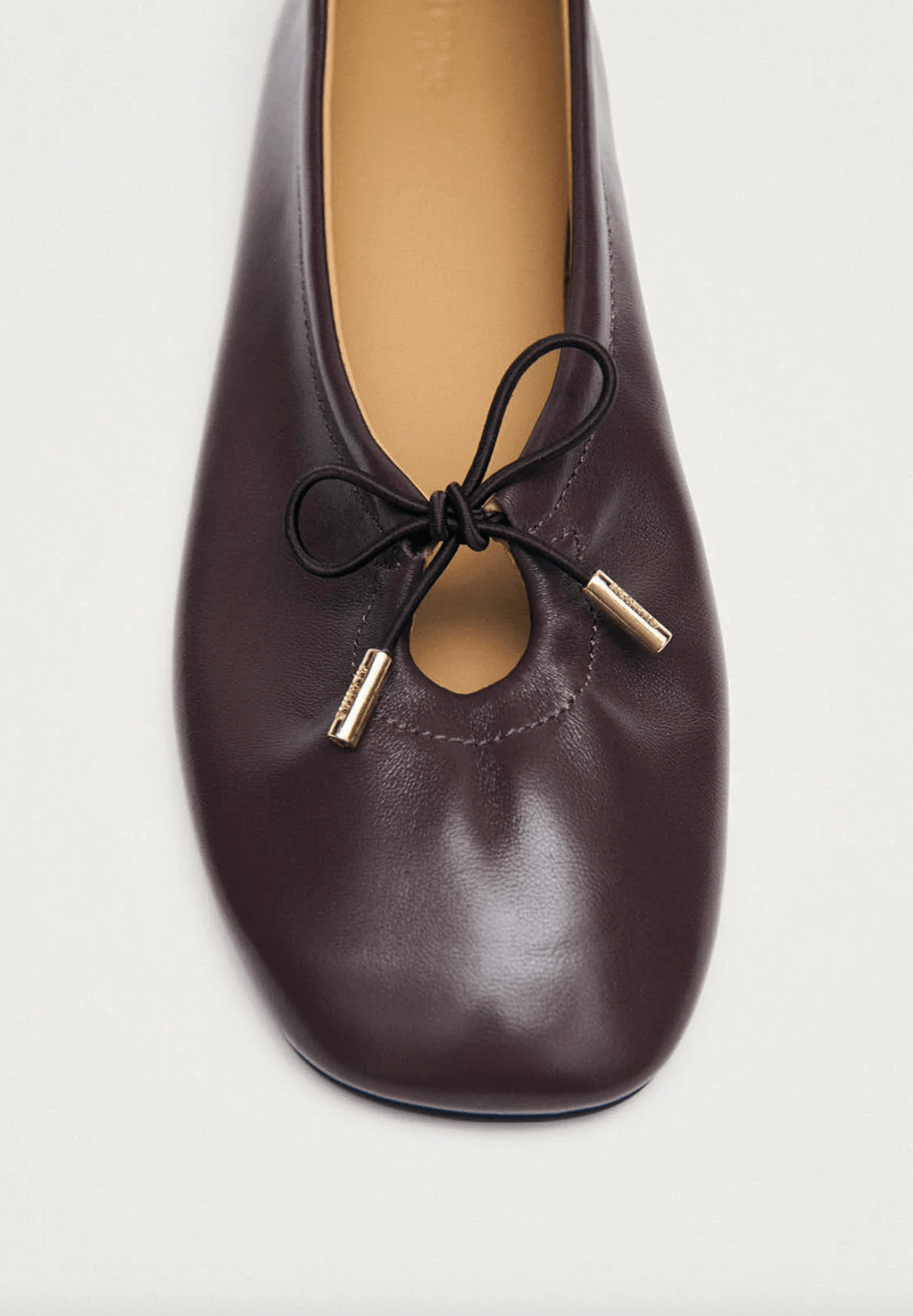 Rosalind Brown Leather Ballet Flats - Detour Boutiques