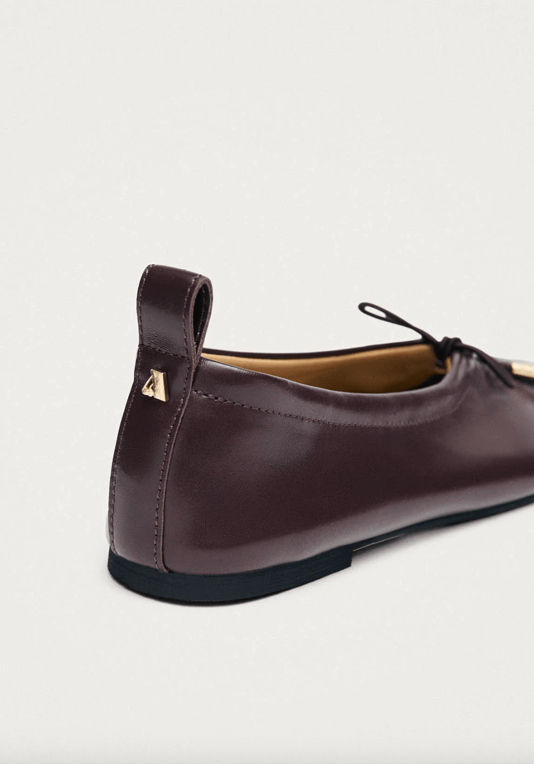 Rosalind Brown Leather Ballet Flats - Detour Boutiques