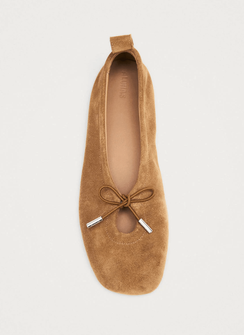 Rosalind Suede Tan Leather Ballet Flats - Detour Boutiques
