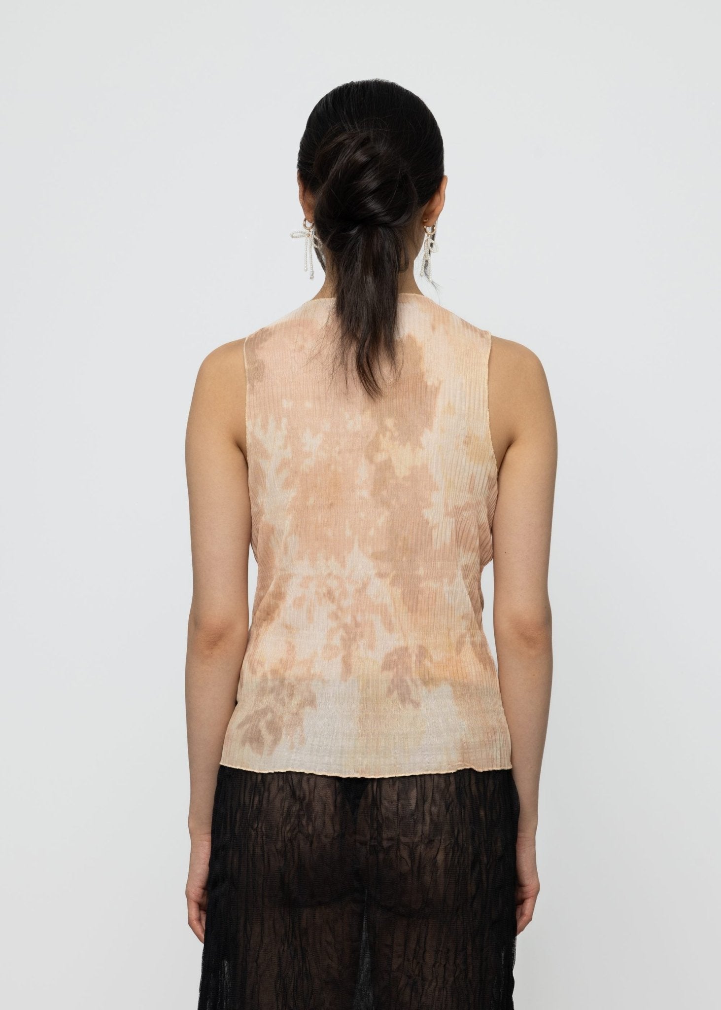 Ruffle Pleated Tank Top - Detour Boutiques