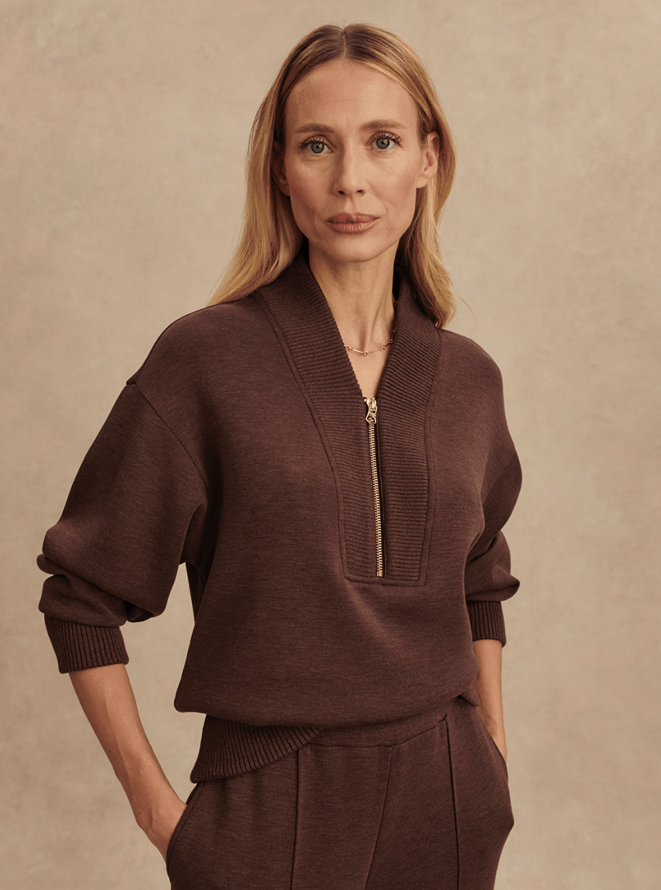 Sally Half Zip Sweat - Detour Boutiques