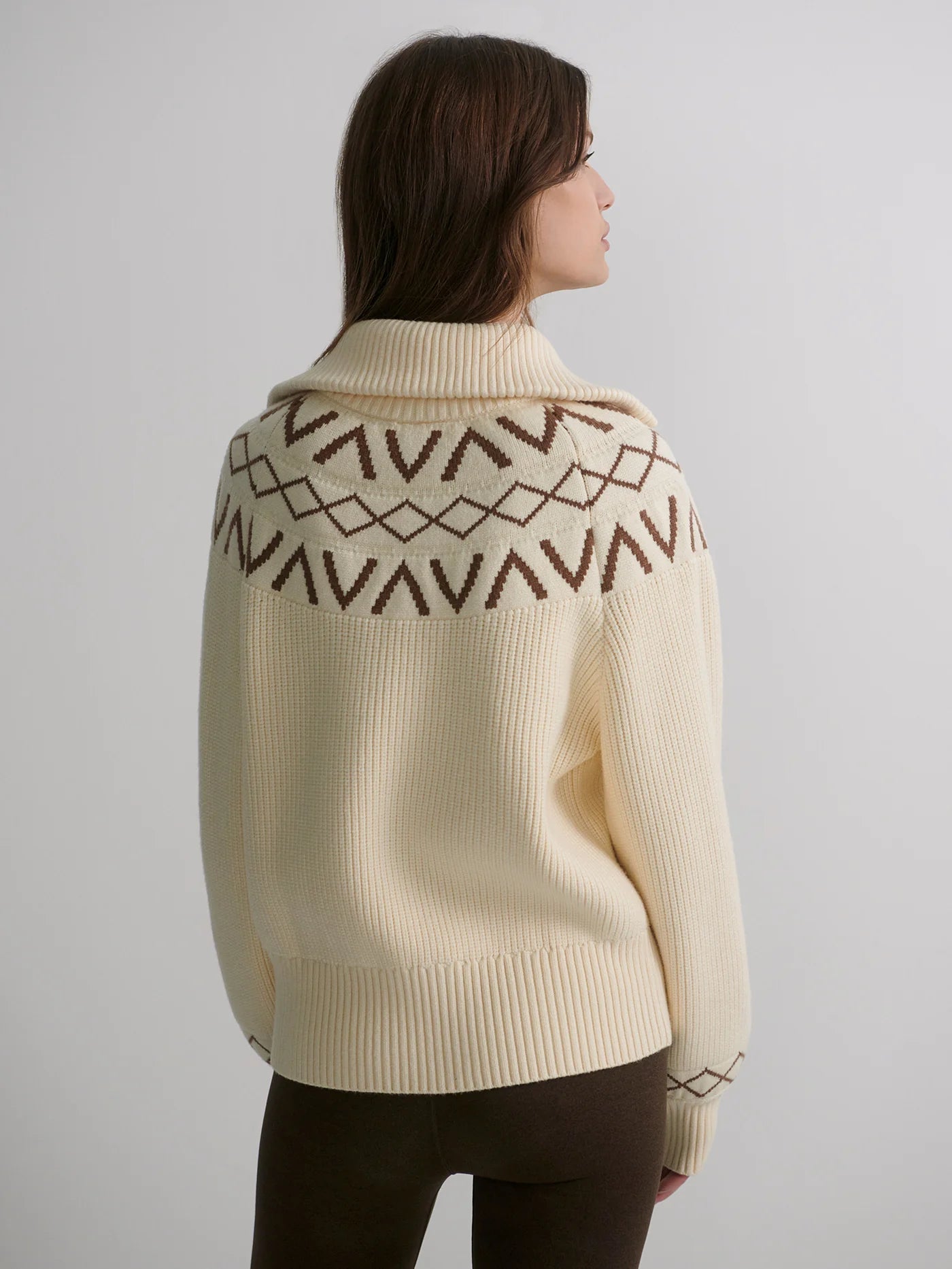 Sigrid Fairisle Half Zip Knit - Detour Boutiques