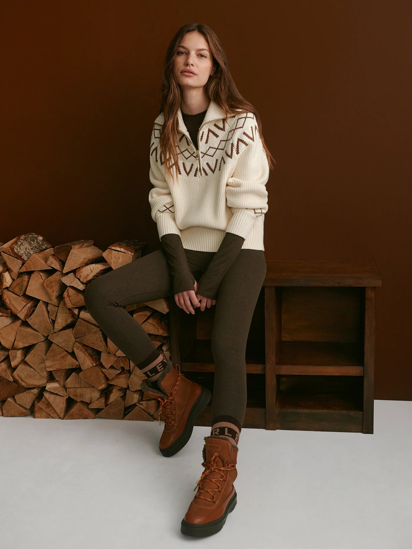 Sigrid Fairisle Half Zip Knit - Detour Boutiques