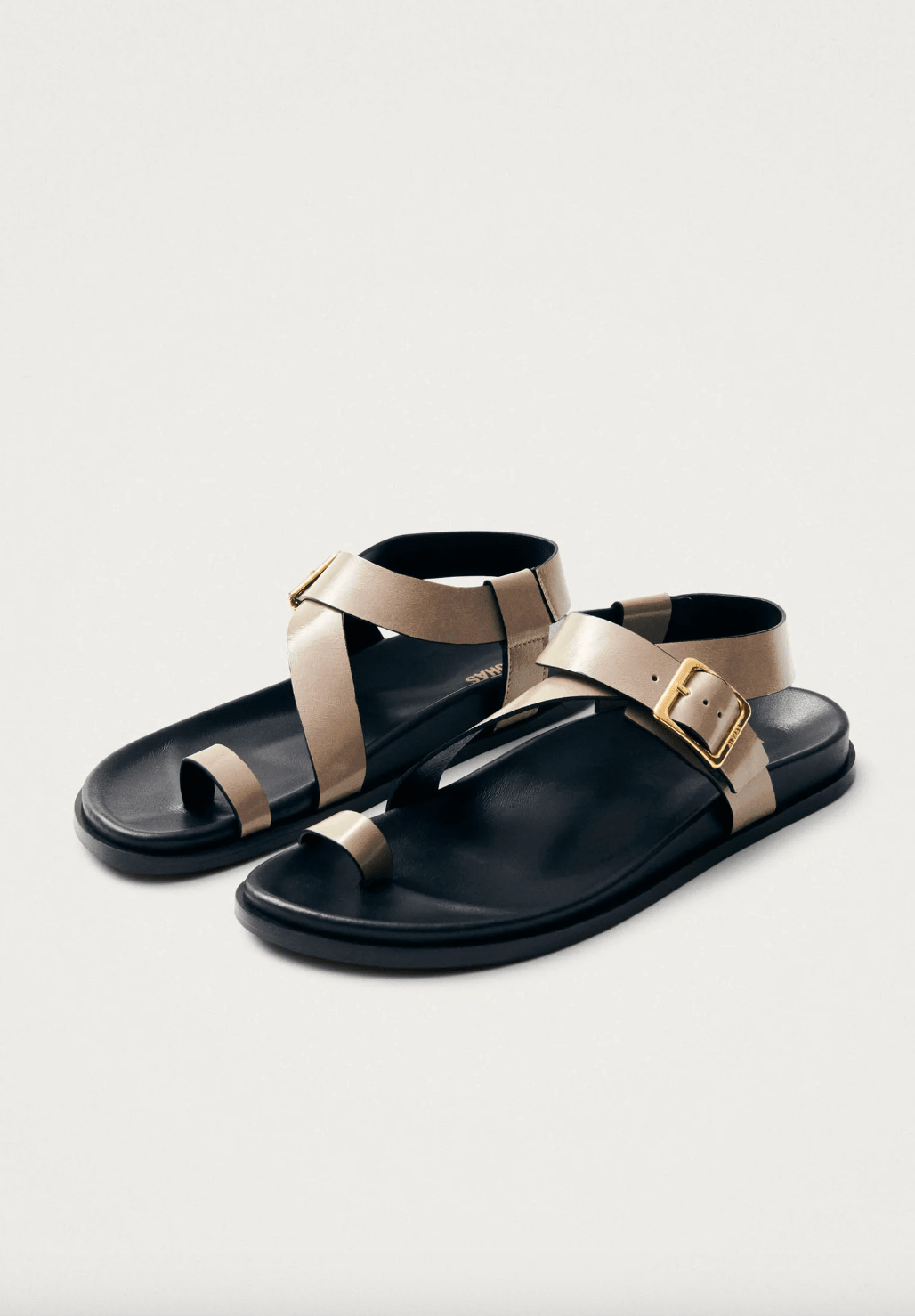Siren Onix Stone Beige Leather Sandals - Detour Boutiques