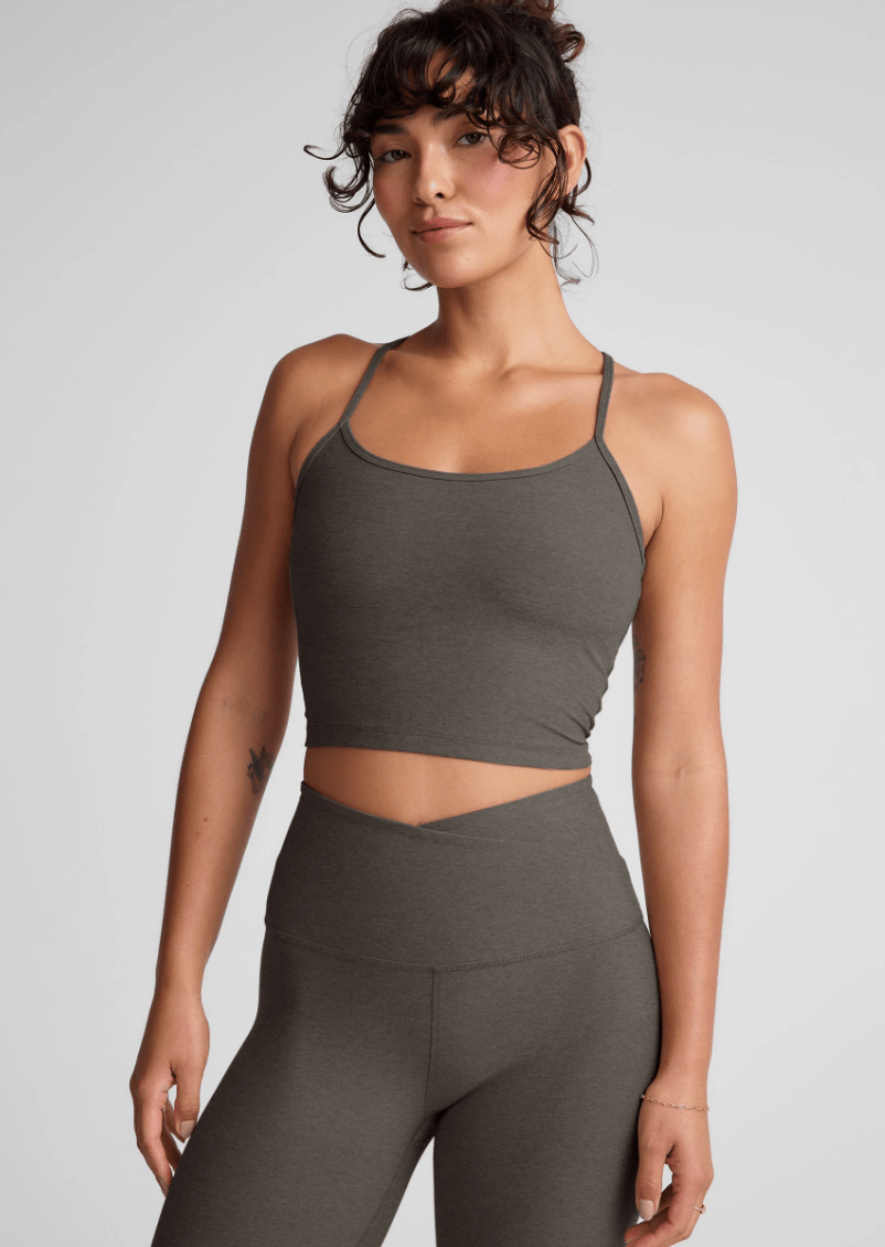 Slim Racerback Cropped Tank - Detour Boutiques