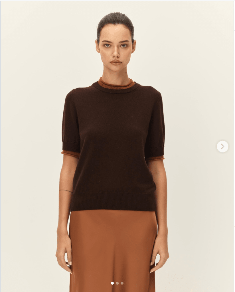 Sloane Contrast Crewneck Sweater - Detour Boutiques