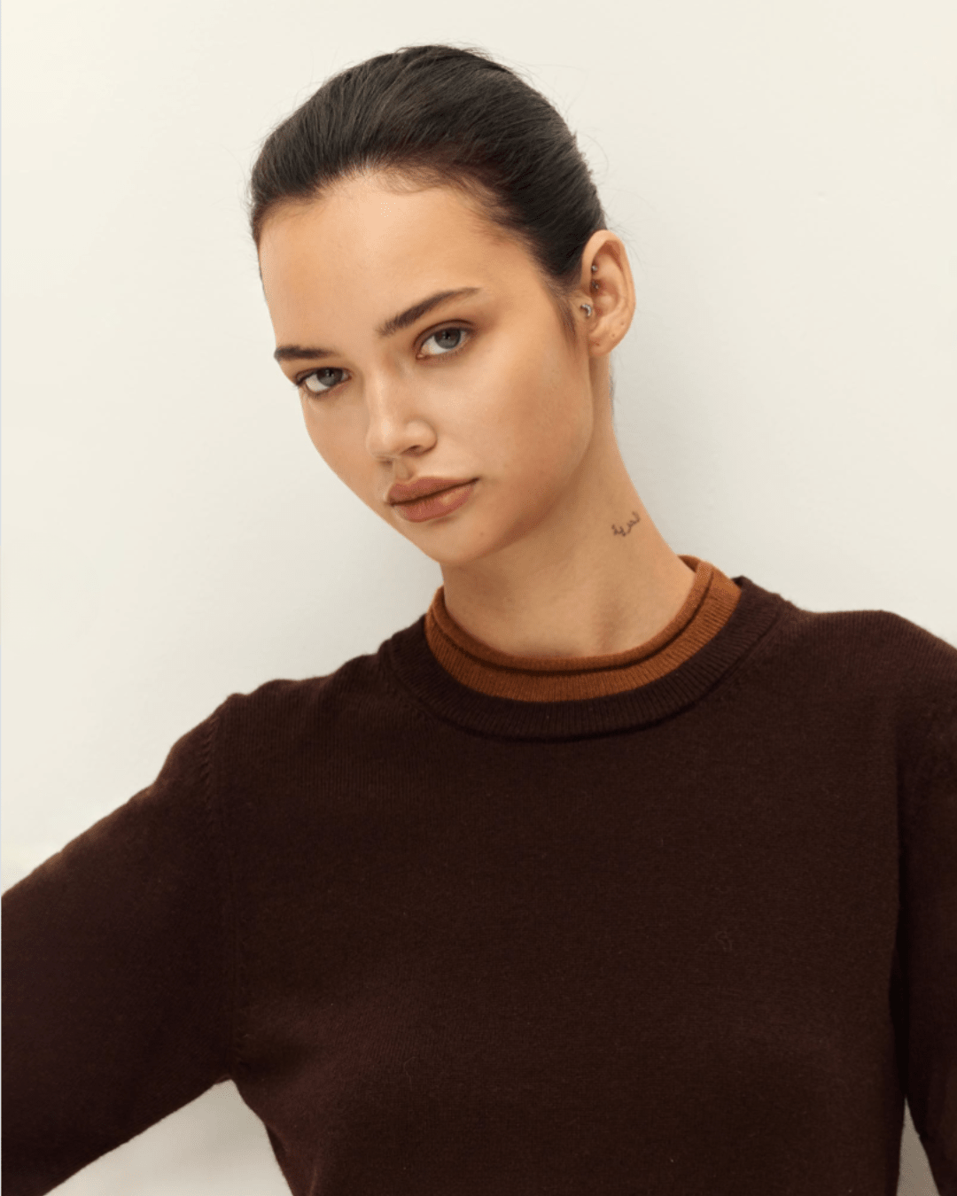 Sloane Contrast Crewneck Sweater - Detour Boutiques