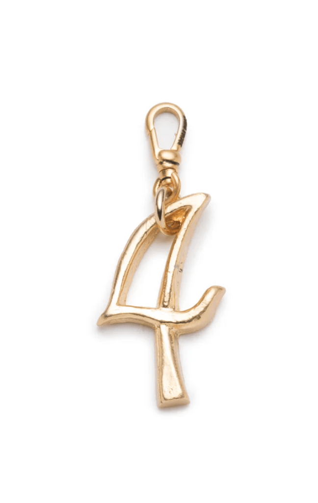 Small Plaza Number Charm - Detour Boutiques