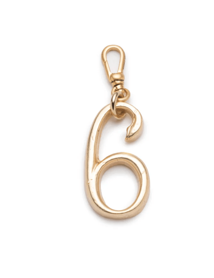 Small Plaza Number Charm - Detour Boutiques