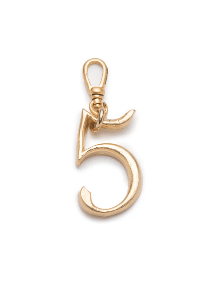 Small Plaza Number Charm - Detour Boutiques