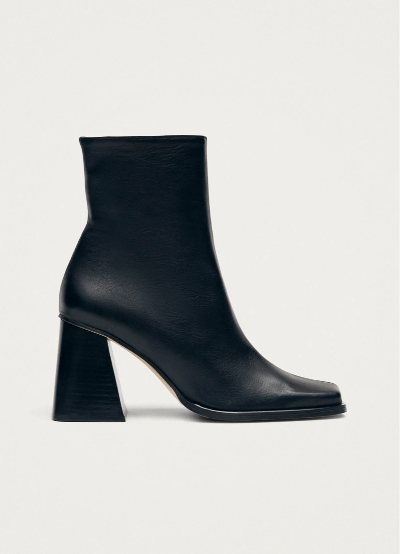 South Black Leather Ankle Boots - Detour Boutiques