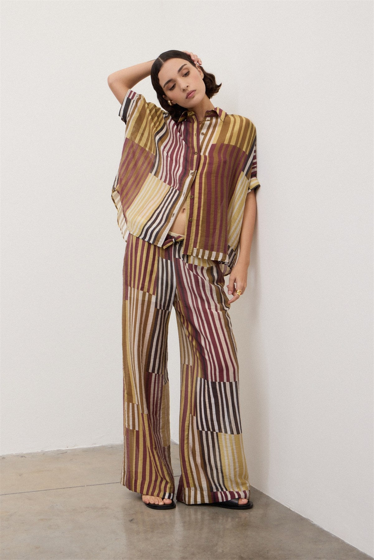 Striped Button Down Shirt - Detour Boutiques