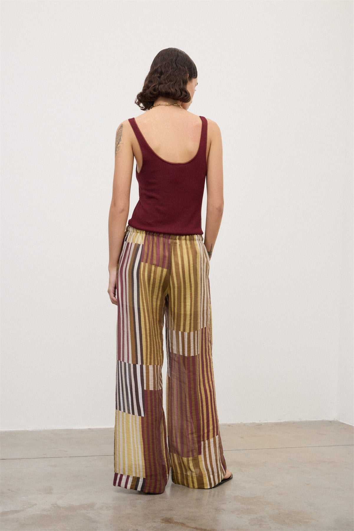 Striped Wide Leg Pant - Detour Boutiques