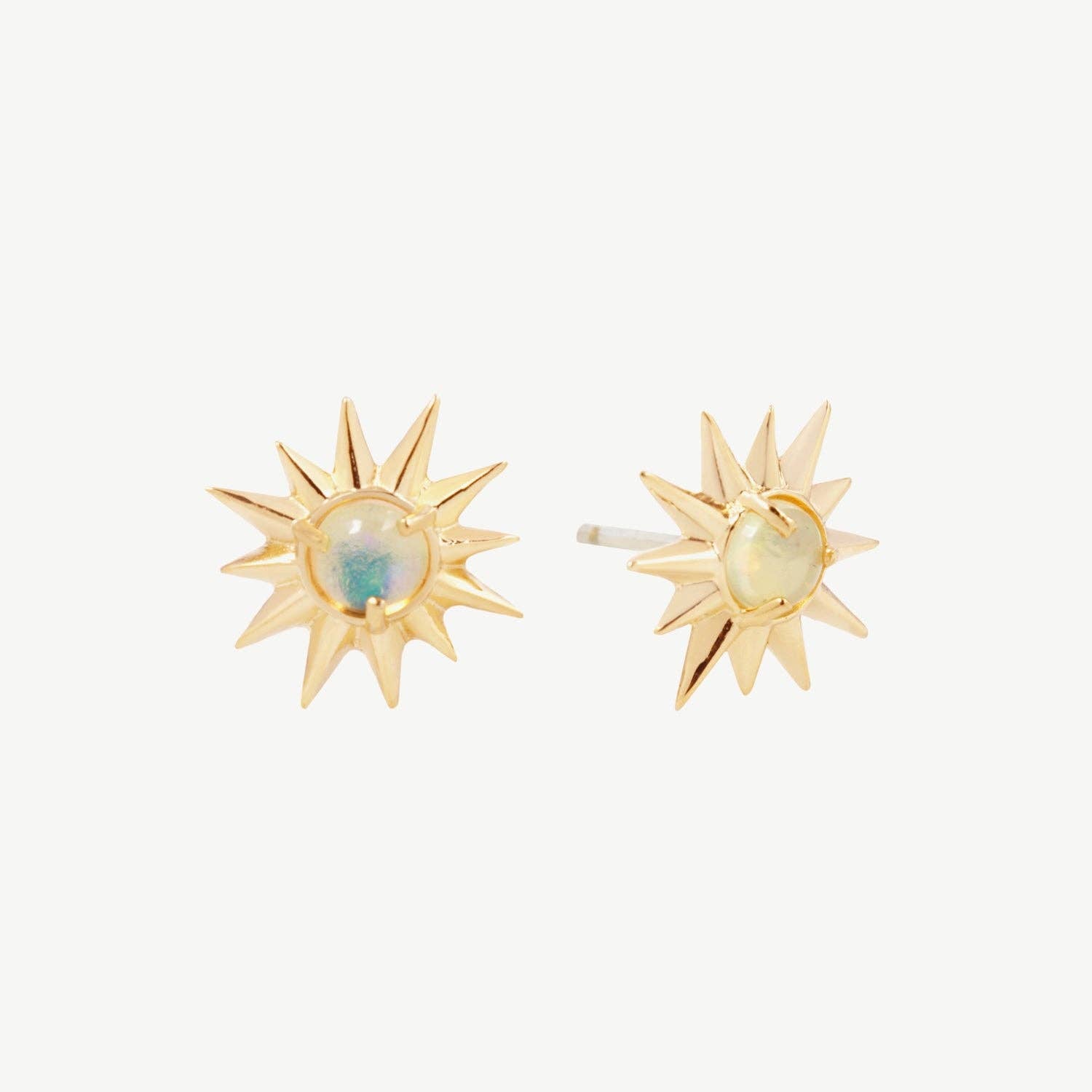 Studio Grun - Starburst Studs in Opal/Gold - Detour Boutiques