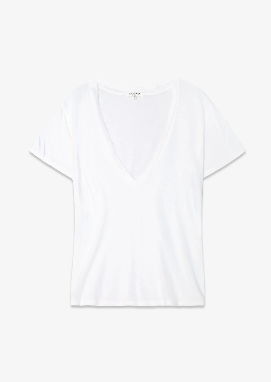 Supima Cotton Deep V Neck Tee - Detour Boutiques