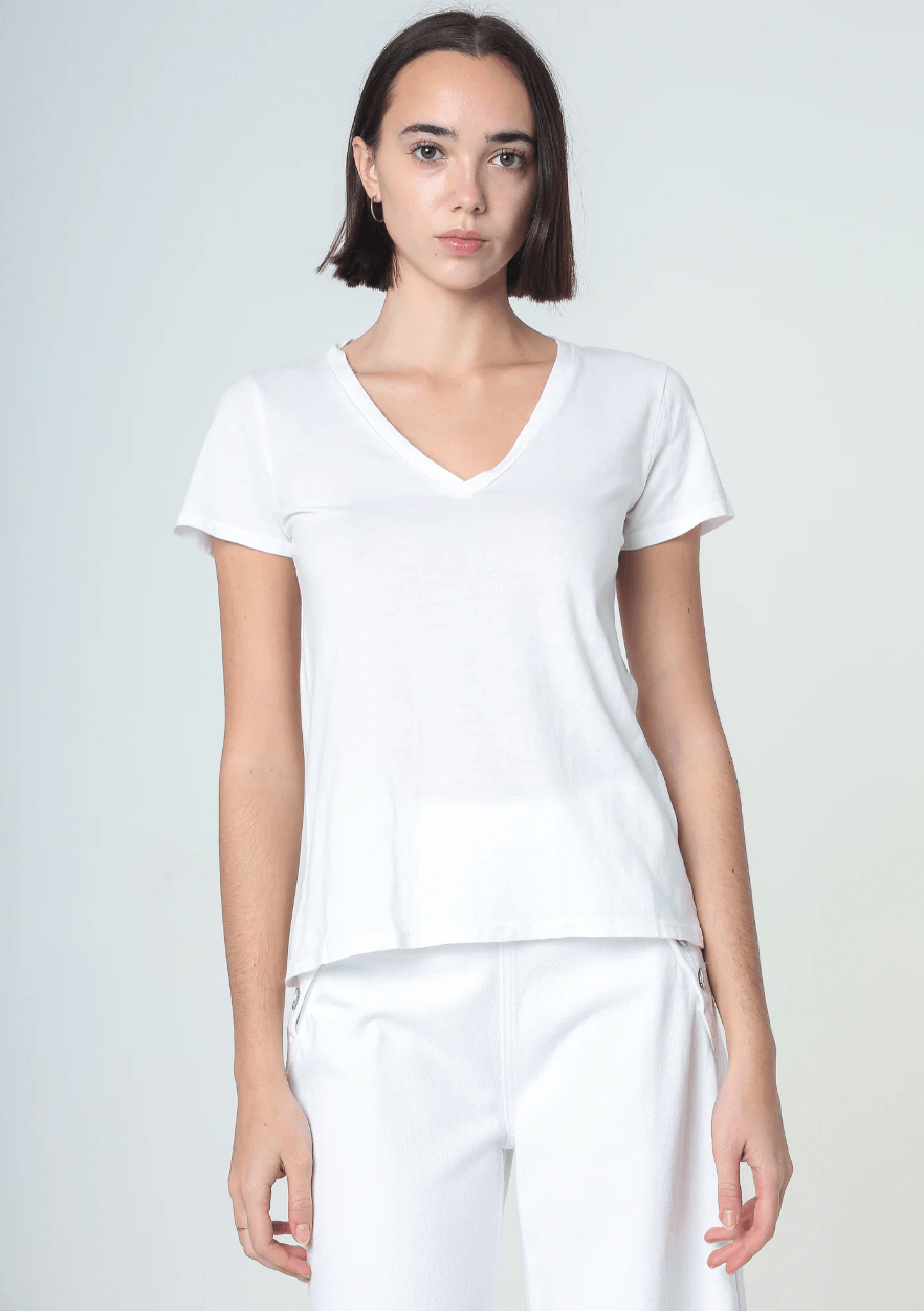 Supima Cotton V Neck Tee - Detour Boutiques