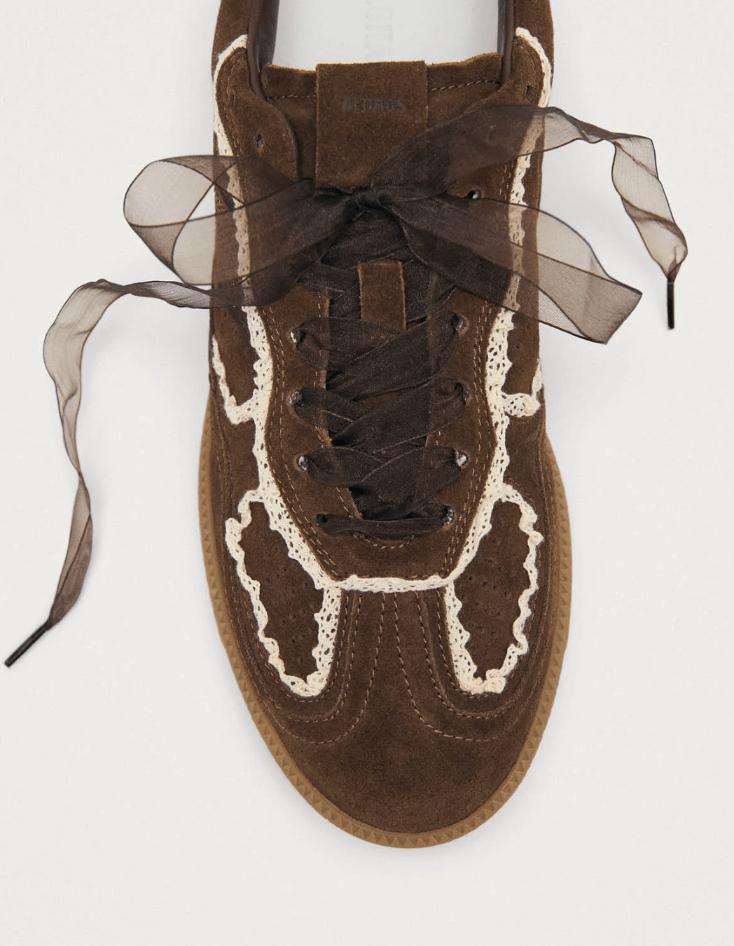 Tb.490 Crochet Chocolate Leather Sneakers - Detour Boutiques