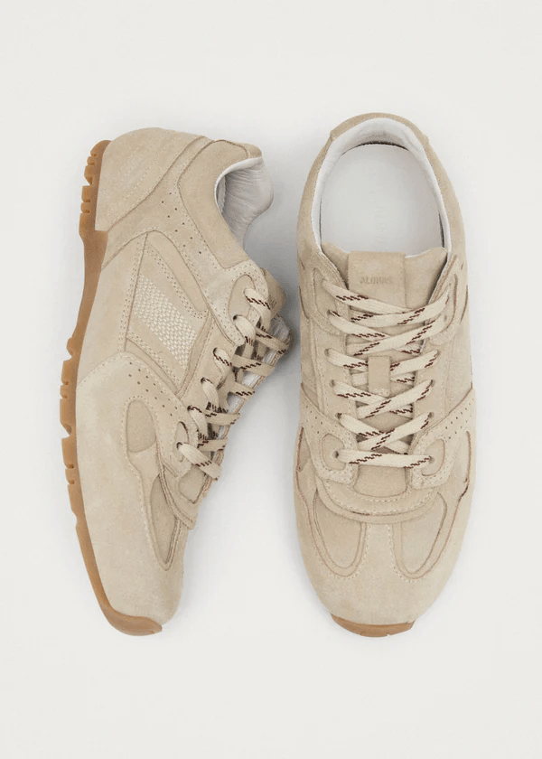 Tb.56 Suede Cream Leather Sneakers - Detour Boutiques