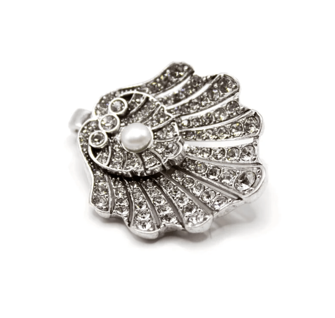 The Birth of Venus Crystal Pearl Shell Charm - Detour Boutiques