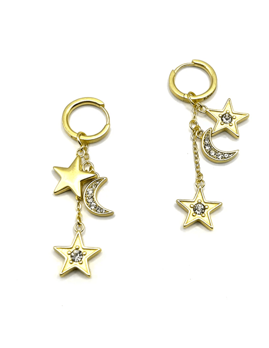 The Celestial Drop Earrings - Gold - Detour Boutiques