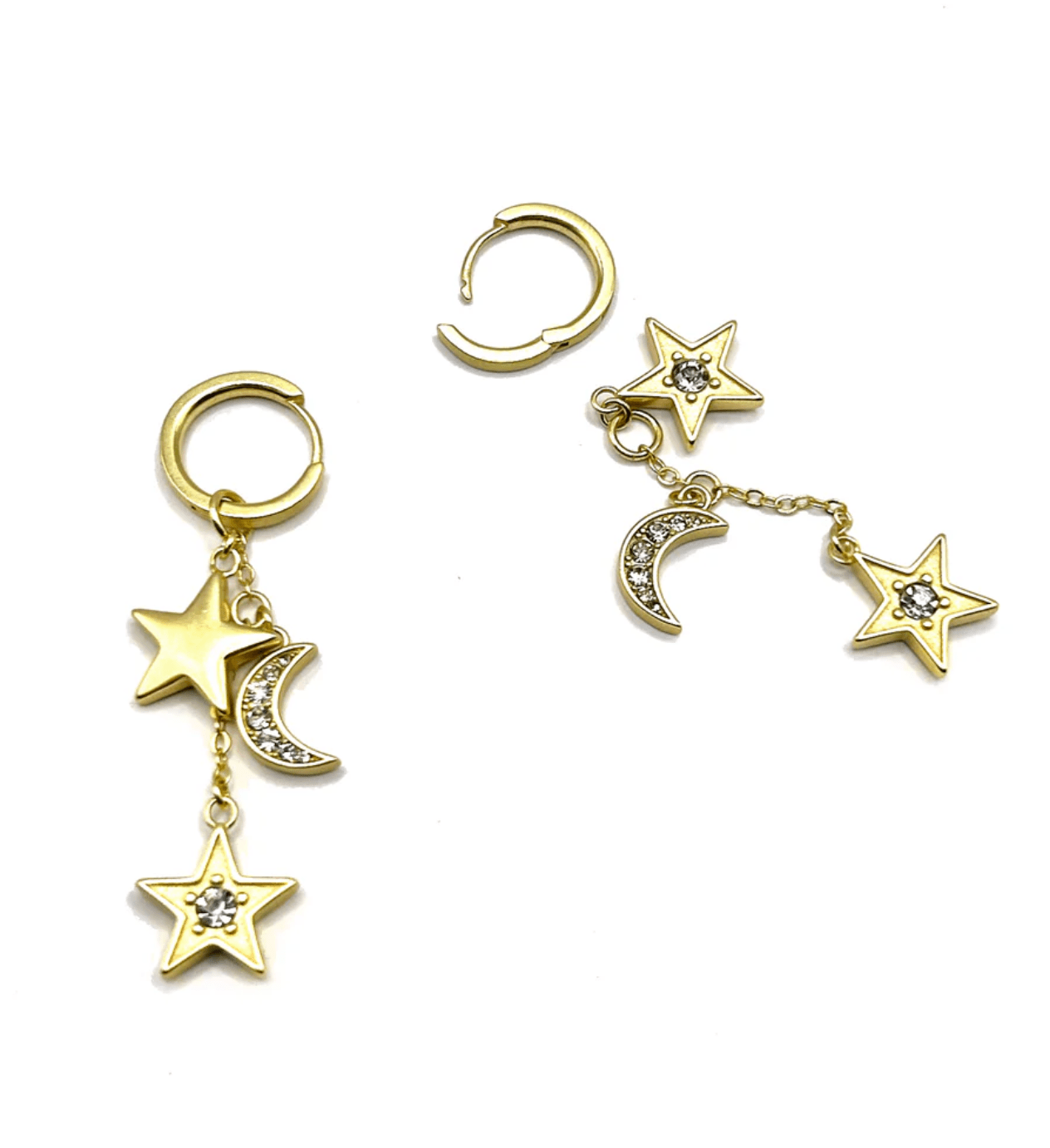 The Celestial Drop Earrings - Gold - Detour Boutiques