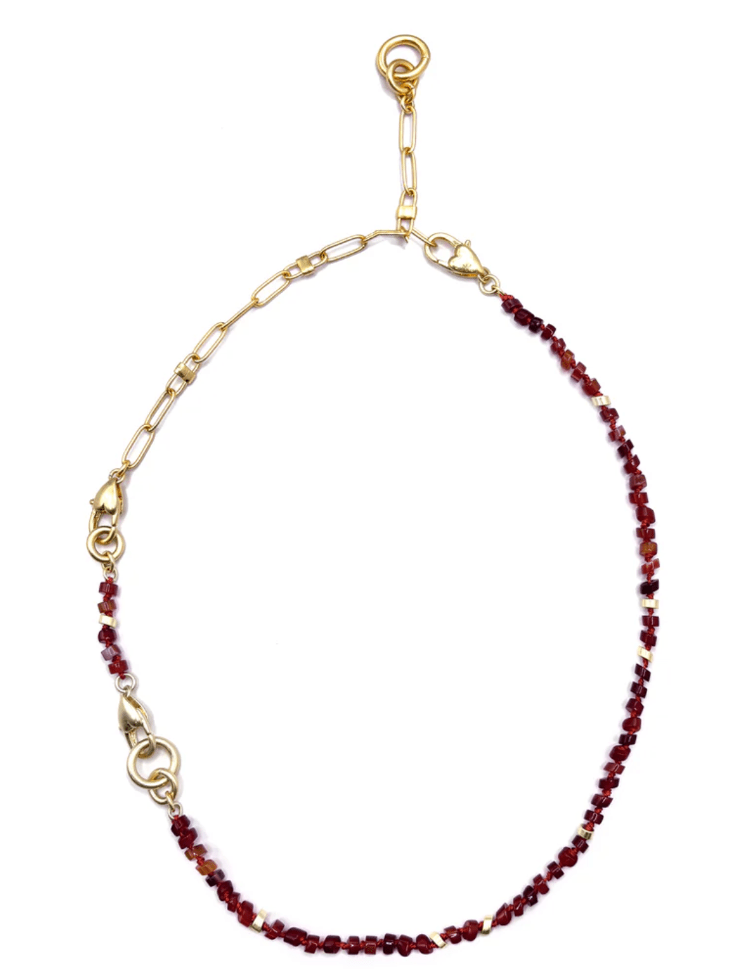 The Convertible Carnelian Necklace/Bracelet Set - Detour Boutiques