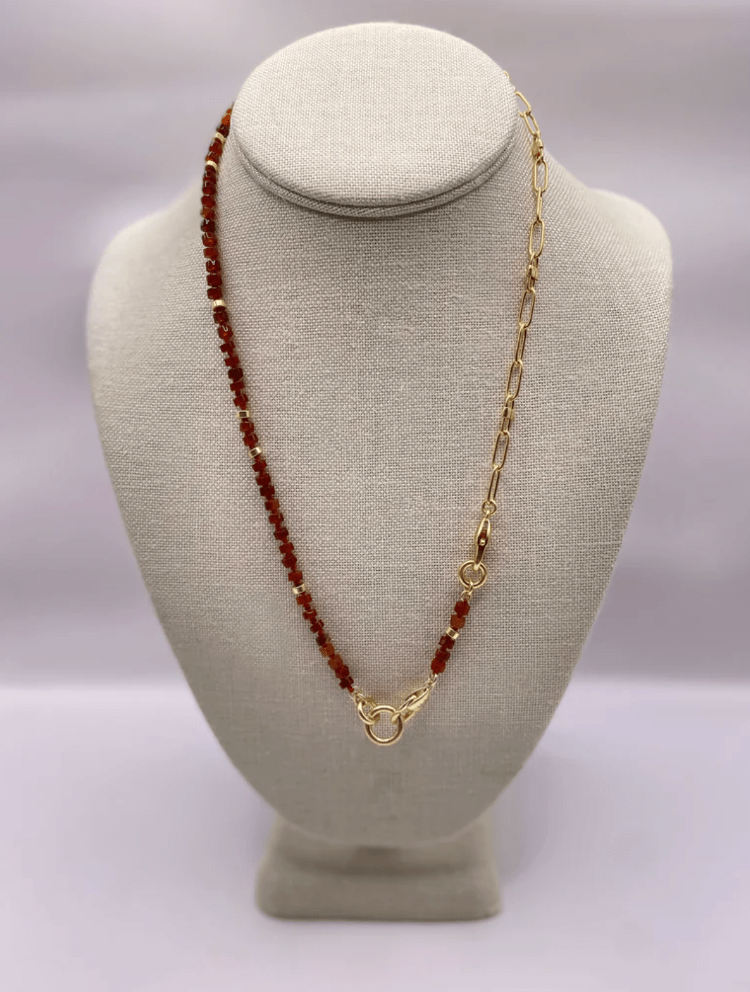 The Convertible Carnelian Necklace/Bracelet Set - Detour Boutiques