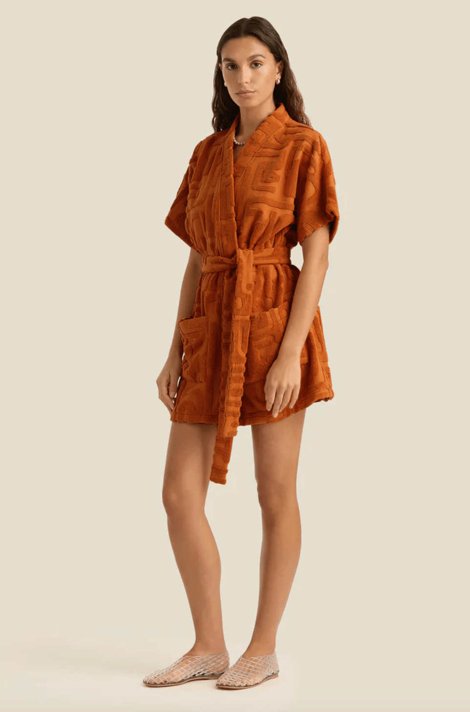 Towelling Mini Robe - Detour Boutiques