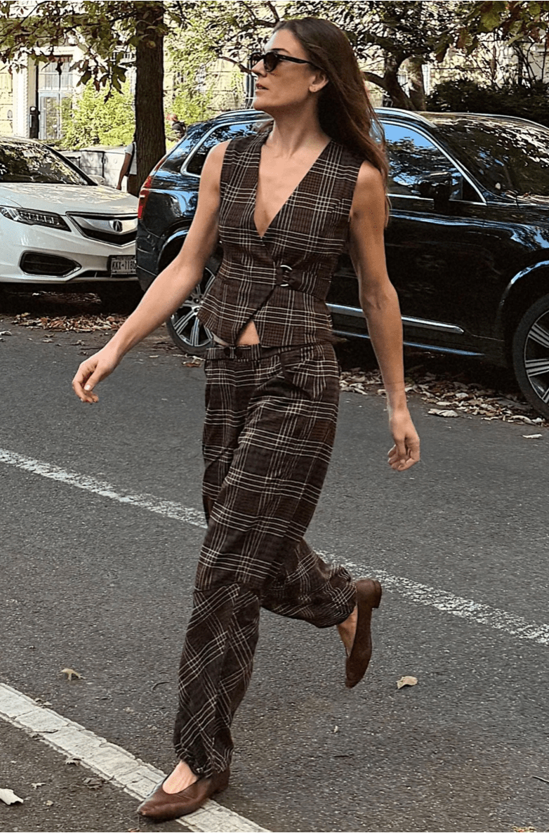 Tullerina Wrap Plaid Vest - Detour Boutiques