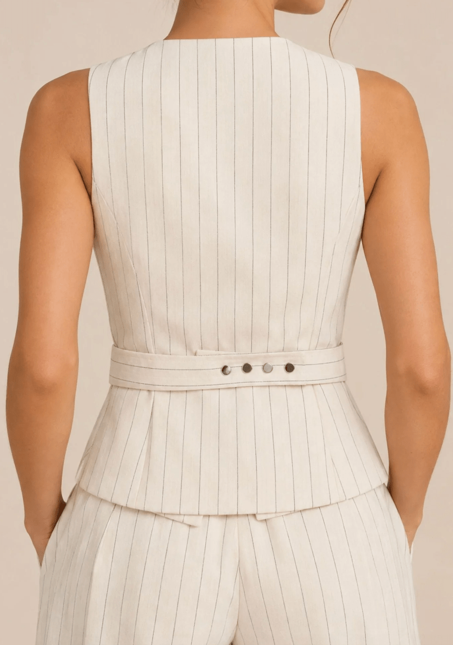 Tullerina Wrap Stripe Vest - Detour Boutiques