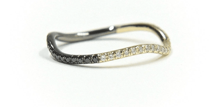 Two Tone Wave Ring - Detour Boutiques