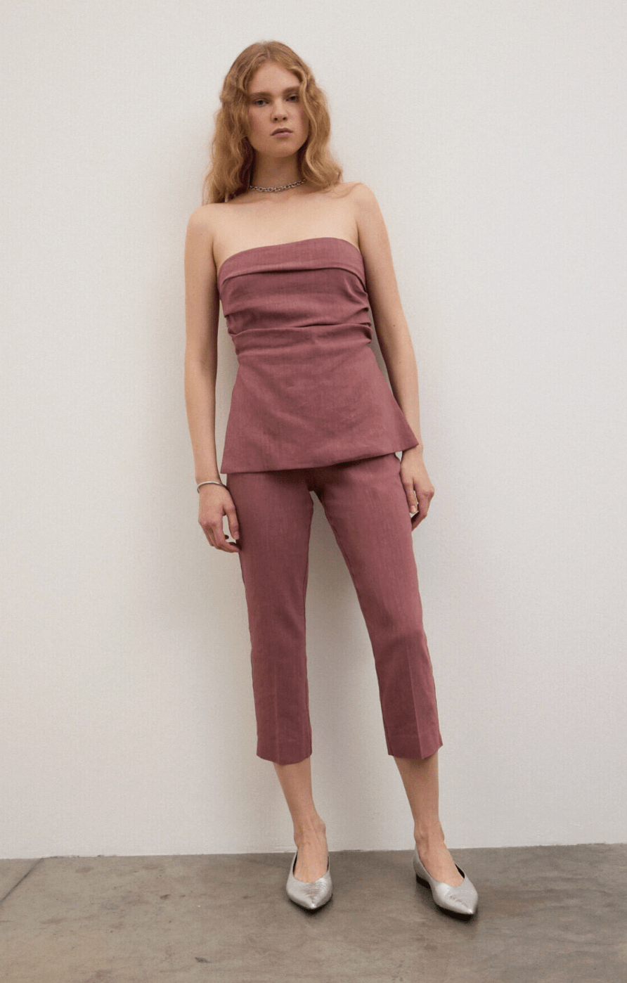 Viscose Cropped Pant - Detour Boutiques