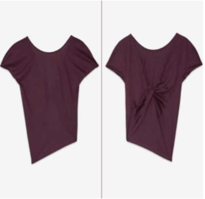 Viscose Twist Back Top - Detour Boutiques