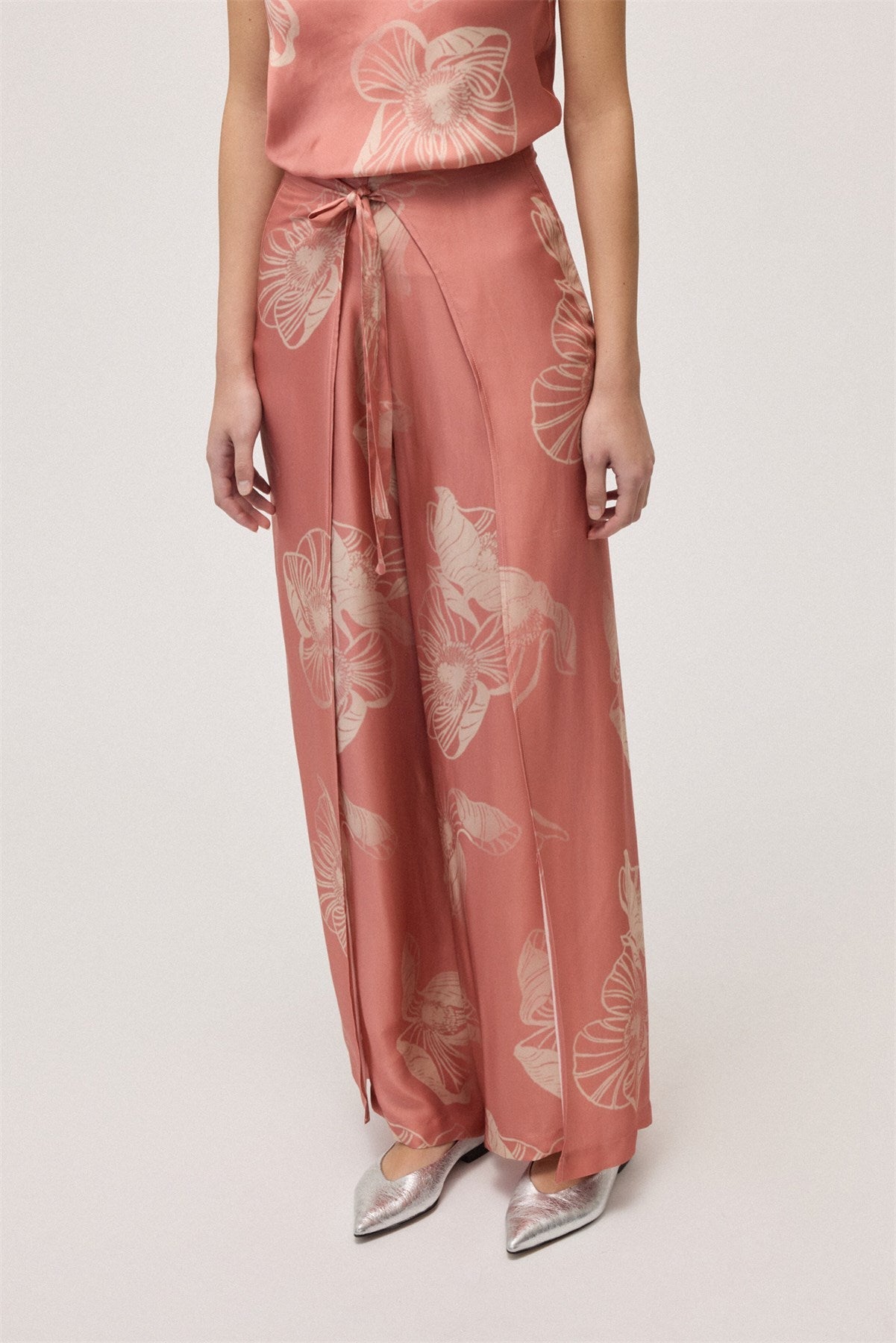 Viscose Wrap Style Pant - Detour Boutiques