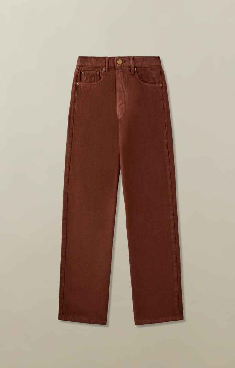 Women's Aiden Jean in Garment Dyed Recycled Cotton - Detour Boutiques